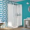 Eden cubicle with pivot door