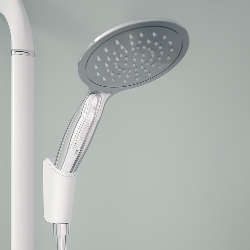 Kineduo magnetic shower head and t bar
